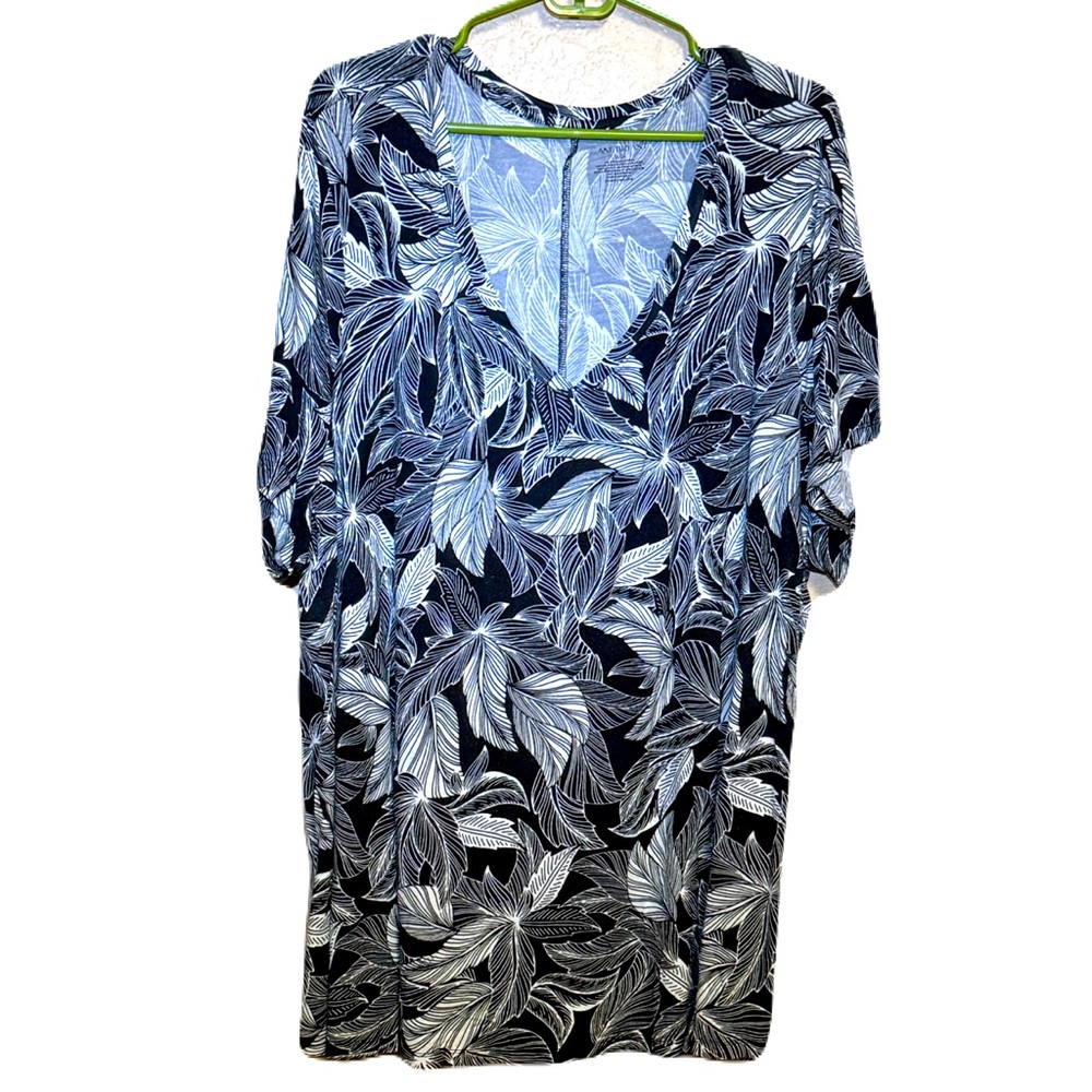 Lane Bryant Feather V Neck Tee